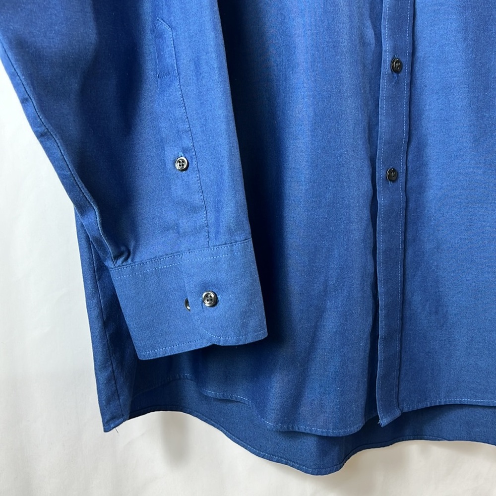 Geoffrey Beene XL Blue Dress Shirt - Picture 4 of 11